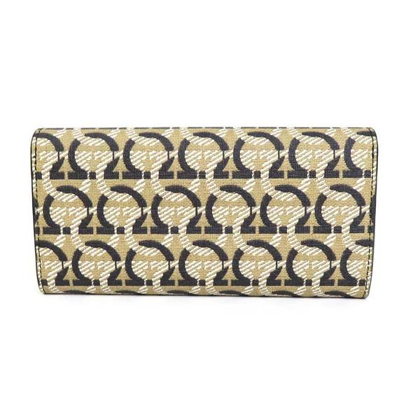 Salvatore Ferragamo Handbags - Salvatore Ferragamo Black Brown Long Wallet